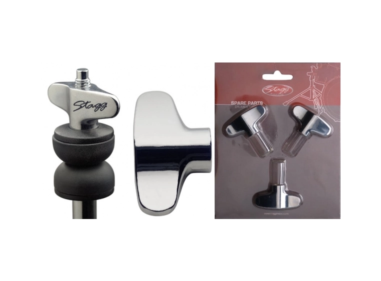 Stagg DPR500-CYWN8 Vingeskrue åpen 8mm gjenge, pakke a 3stk 